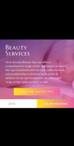 beauty saloon and spas